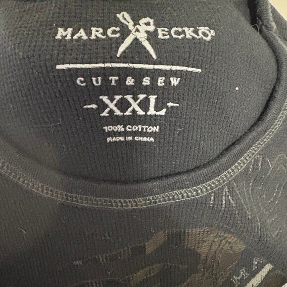 Marc Ecko Cut & Sew No 72 Men's Black Longsleeve Tee T-shirt XXL - Picture 4 of 4